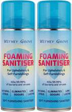 Load image into Gallery viewer, (2 pack) Foaming Sanitiser - for Upholstery &amp; Soft Furnishings
