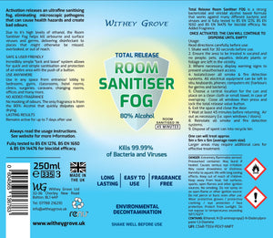 (3pack) - Room - Sanitiser Fog / Fogger - 250ml can -  Fragrance Free - Decontamination