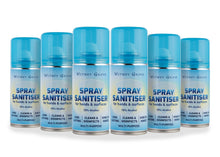 Load image into Gallery viewer, (6 pack) - Larger Size - 70% Alcohol, Multi Purpose Hand &amp; Surface Spray Sanitiser - 400ml
