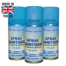 Load image into Gallery viewer, (3pk) 70% Alcohol, Multi Purpose Hand &amp; Surface Spray Sanitiser - 125ml
