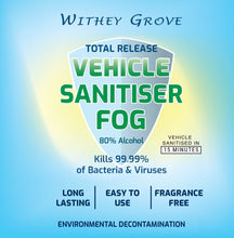 Load image into Gallery viewer, (3pack) - Vehicle and Small Room - Sanitiser Fog / Fogger - 150ml can - Fragrance Free - Decontamination
