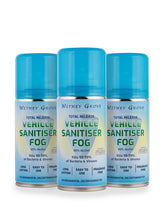 Load image into Gallery viewer, (3pack) - Vehicle and Small Room - Sanitiser Fog / Fogger - 150ml can - Fragrance Free - Decontamination
